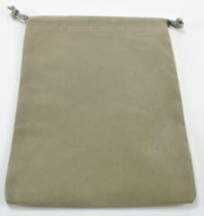 Suedecloth Dice Bag Large Grey